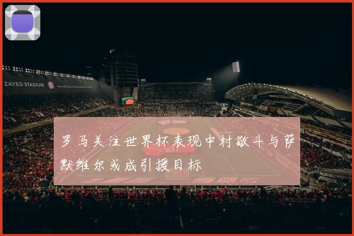罗马关注世界杯表现中村敬斗与萨默维尔或成引援目标